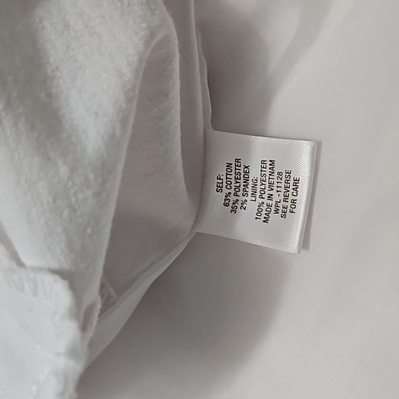 Roz & Ali White Open Textured Blazer With Padded Shoulders Size 3X #W-723 - Picture 13 of 15